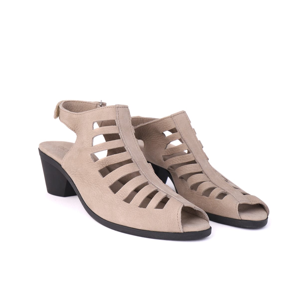 ARCHE MEDIUM HEELED SANDALS SOEXOR Taupe Nubuck