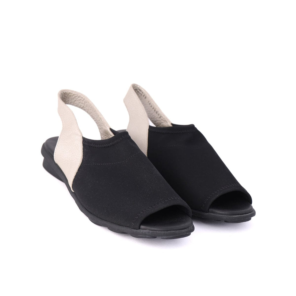 ARCHE TOE PEEPS - LOW DAJAC Black And Beige