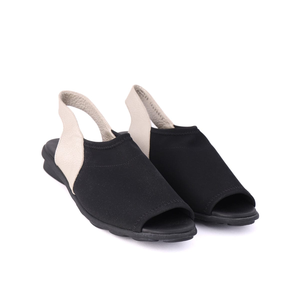 ARCHE TOE PEEPS - LOW DAJAC Black And Beige