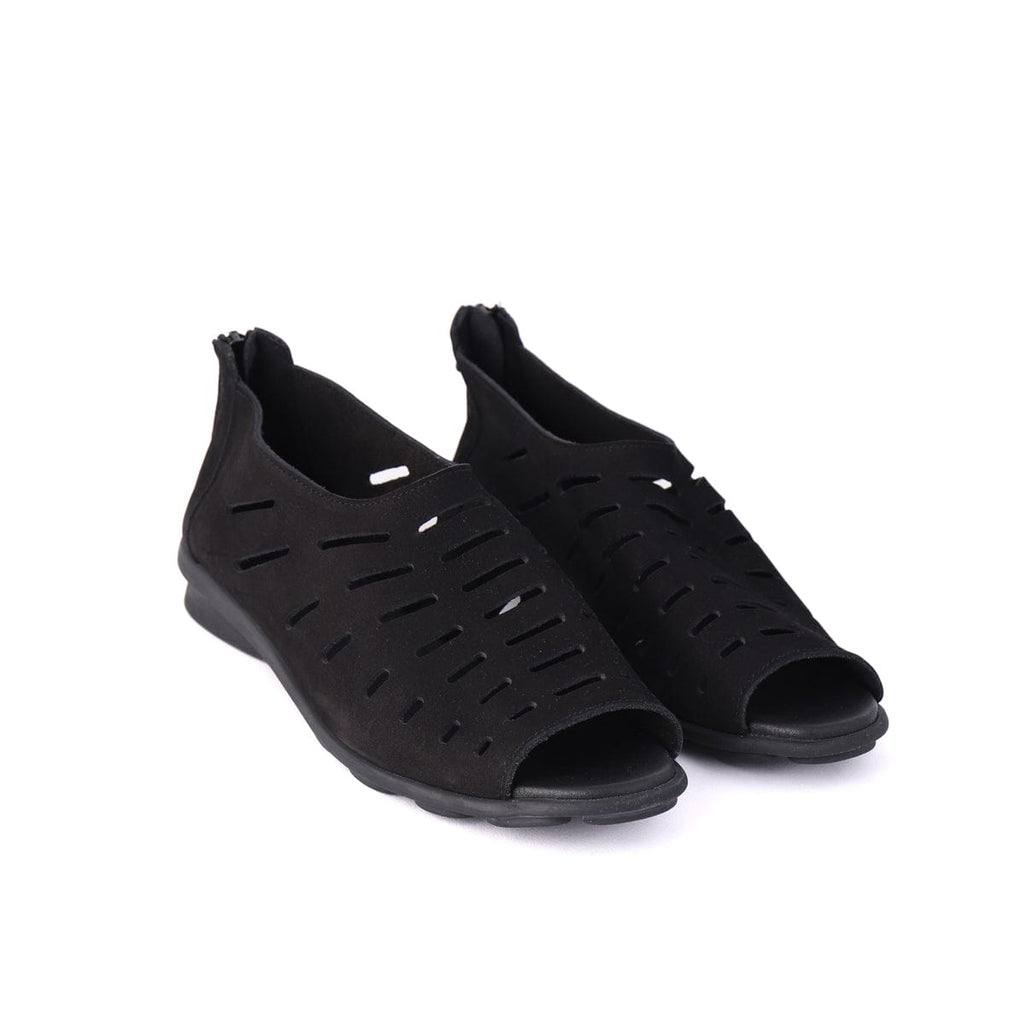 ARCHE TOE PEEPS - LOW DENYLI Black Nubuck