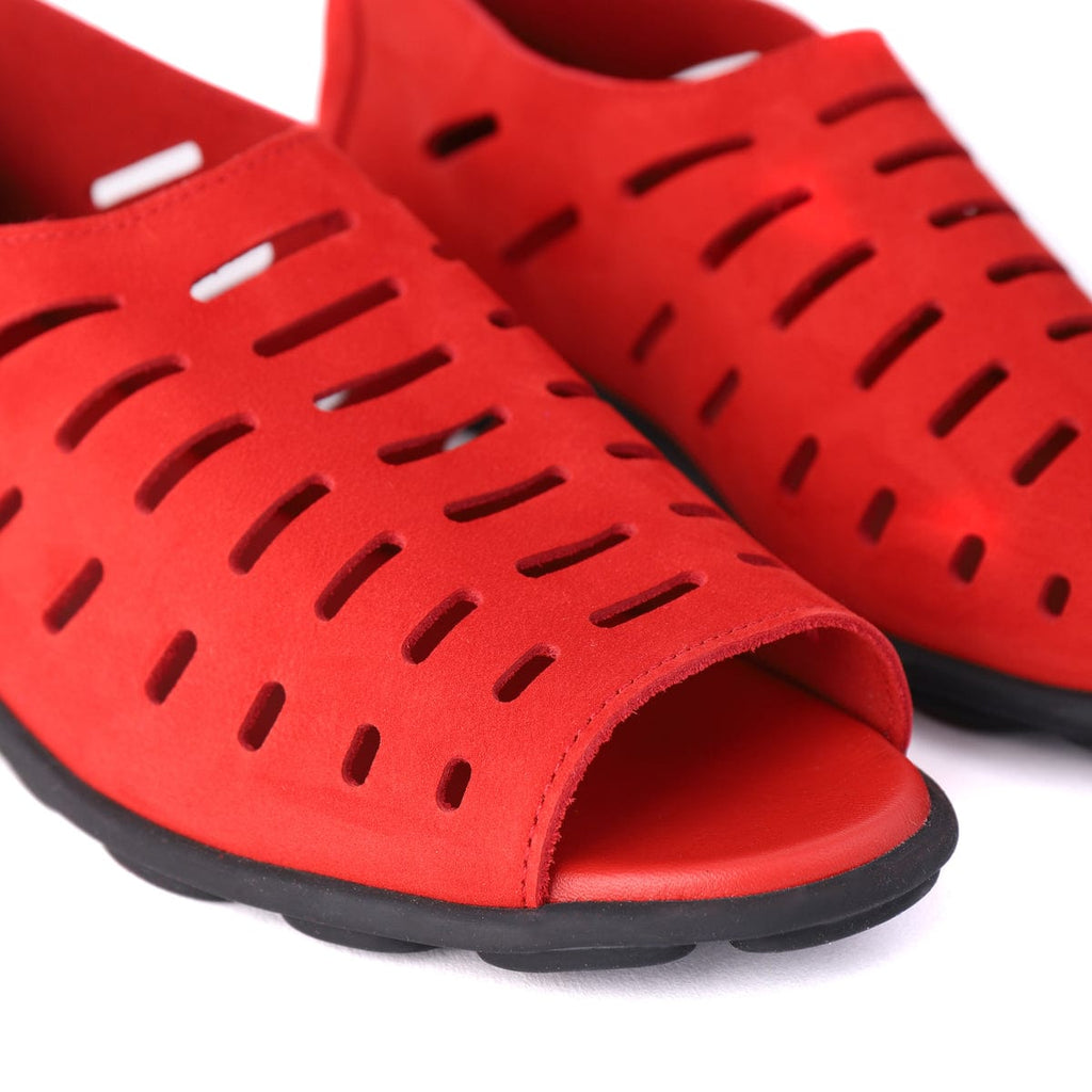 ARCHE TOE PEEPS - LOW DENYLI Red Nubuck