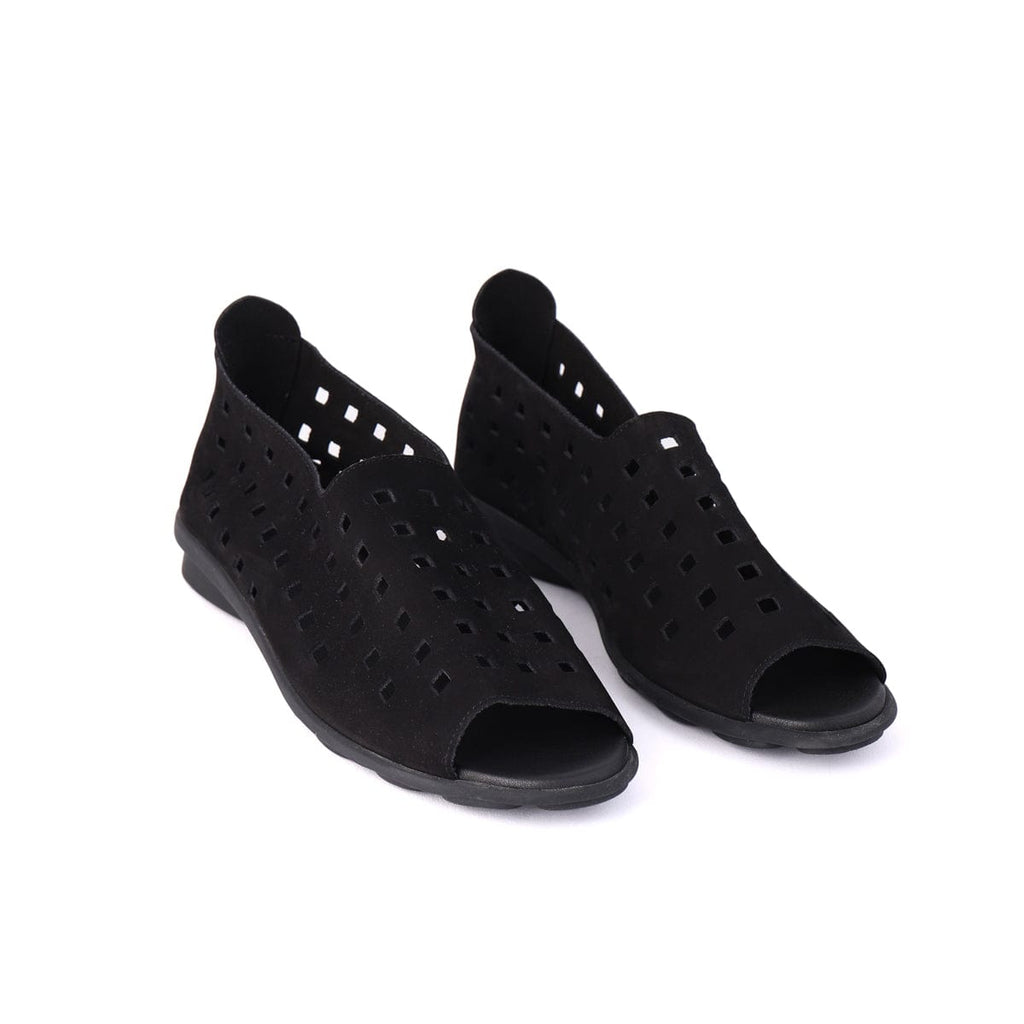 ARCHE TOE PEEPS - LOW DRICK Black Nubuck