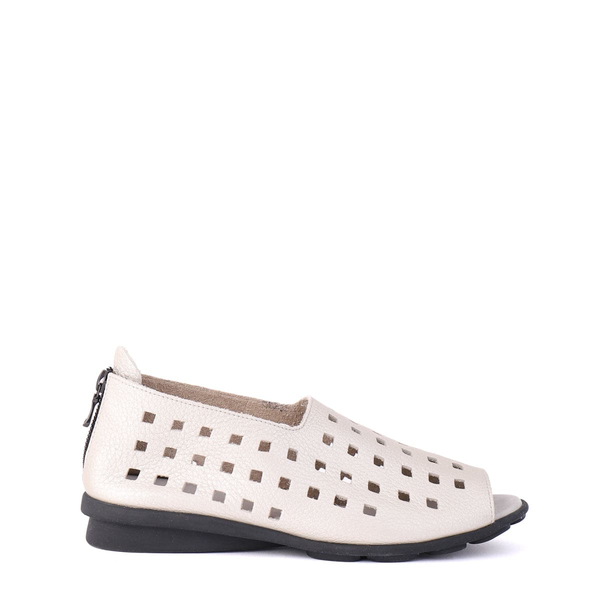 ARCHE TOE PEEPS - LOW DRICK Ivory Metallic