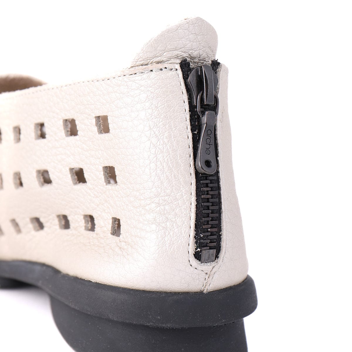 ARCHE TOE PEEPS - LOW DRICK Ivory Metallic