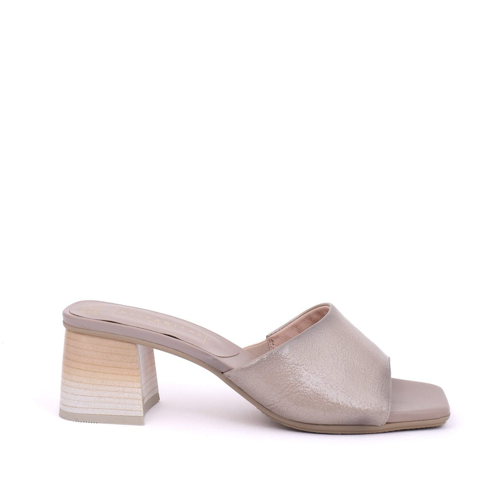 HISPANITAS SLIDE - LOW SANTI Light Taupe Patent