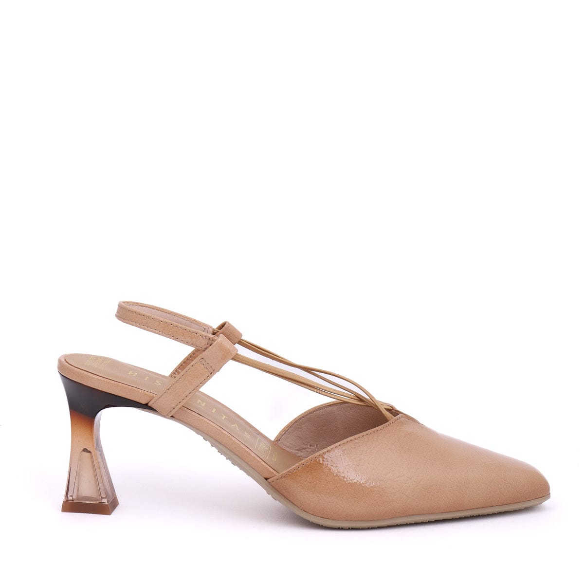 HISPANITAS SLING BACKS - MID SEAN Tan Patent