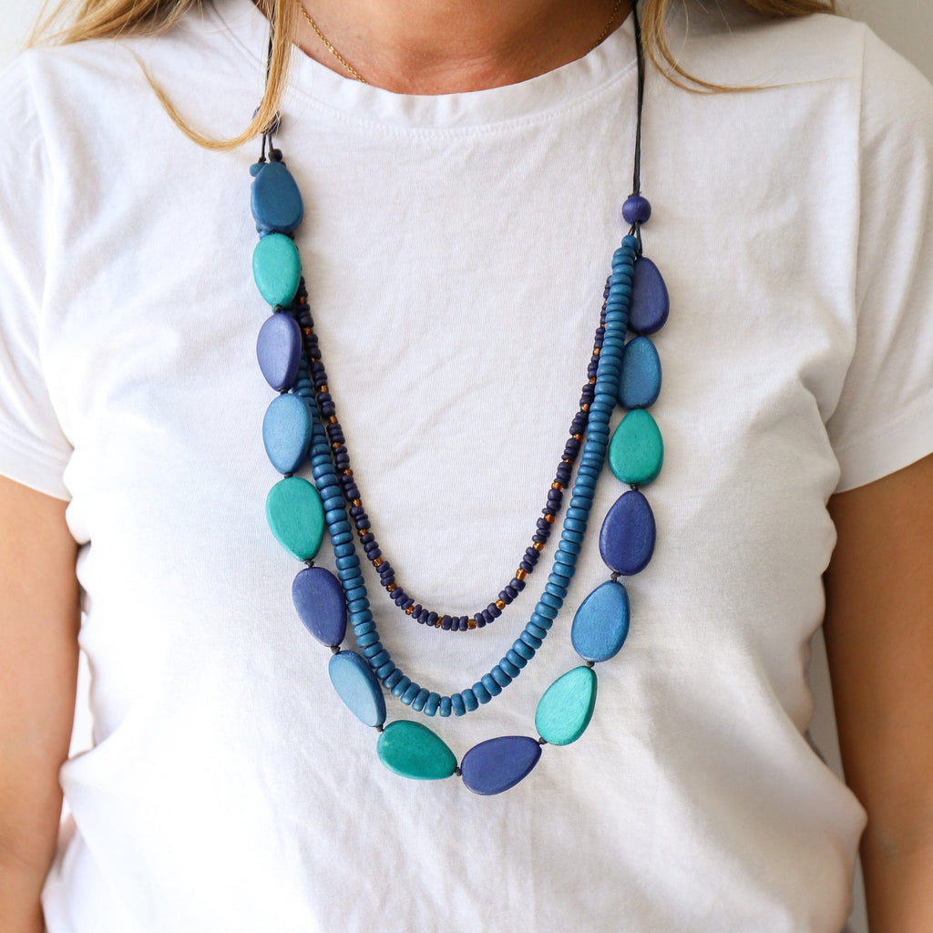LEISURES ACCESSORIES NECKLACES CATHRYN Blue Multi