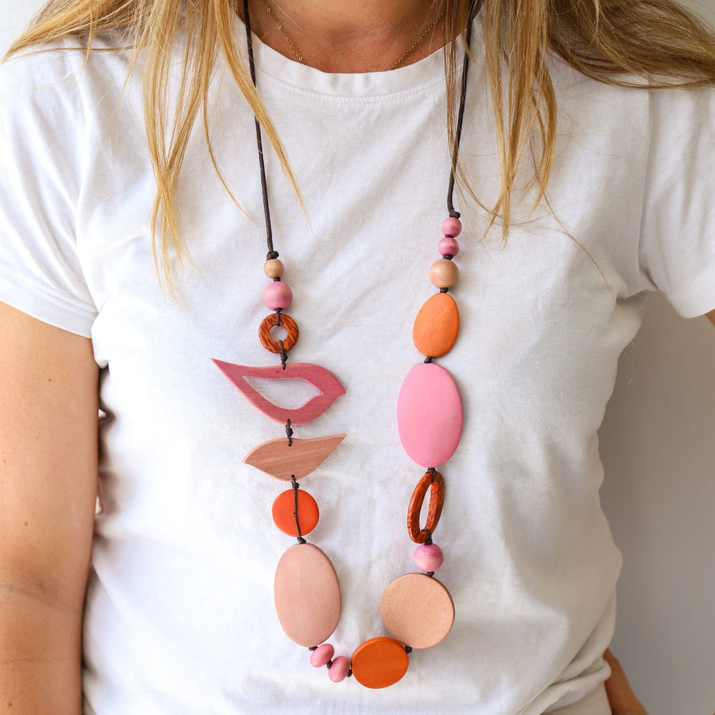 LEISURES ACCESSORIES NECKLACES CHANA Pink Multi
