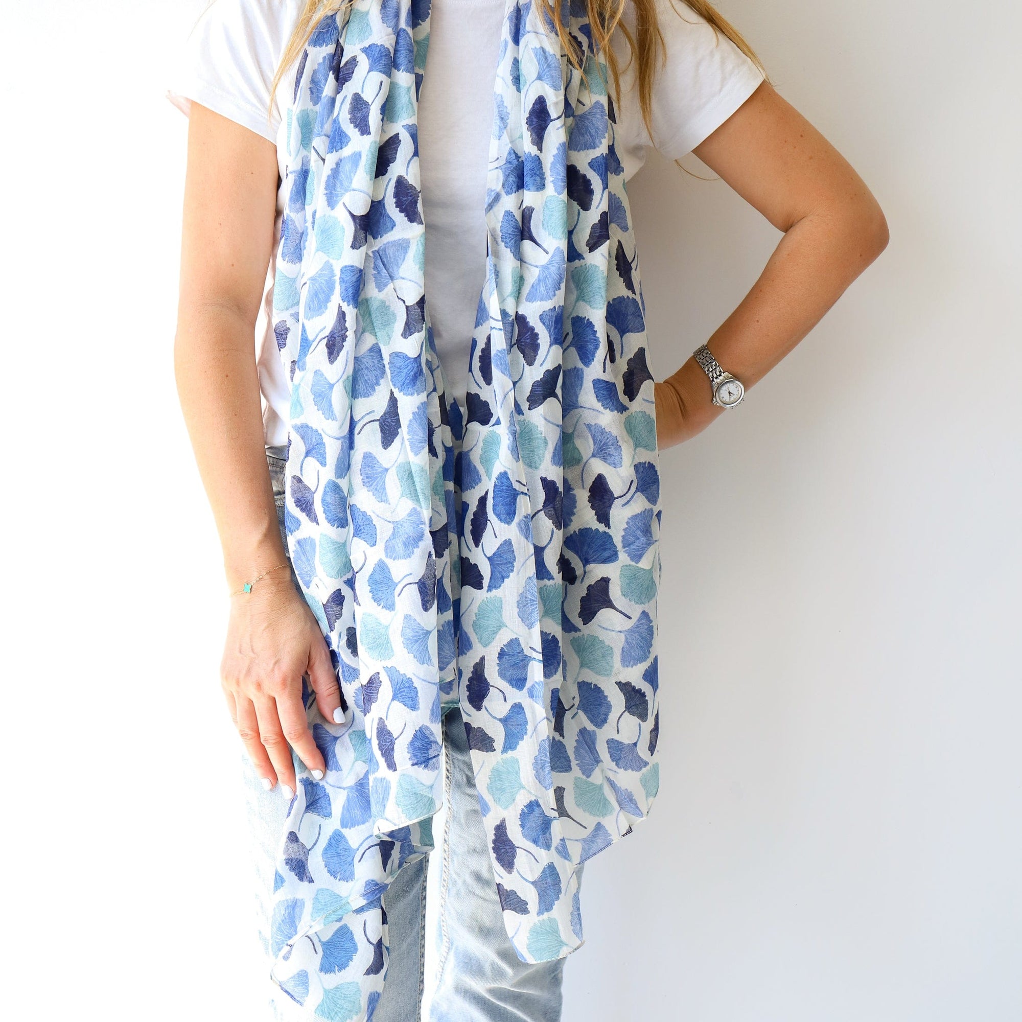 LEISURES ACCESSORIES SCARVES CAMPBELL Blue and Green