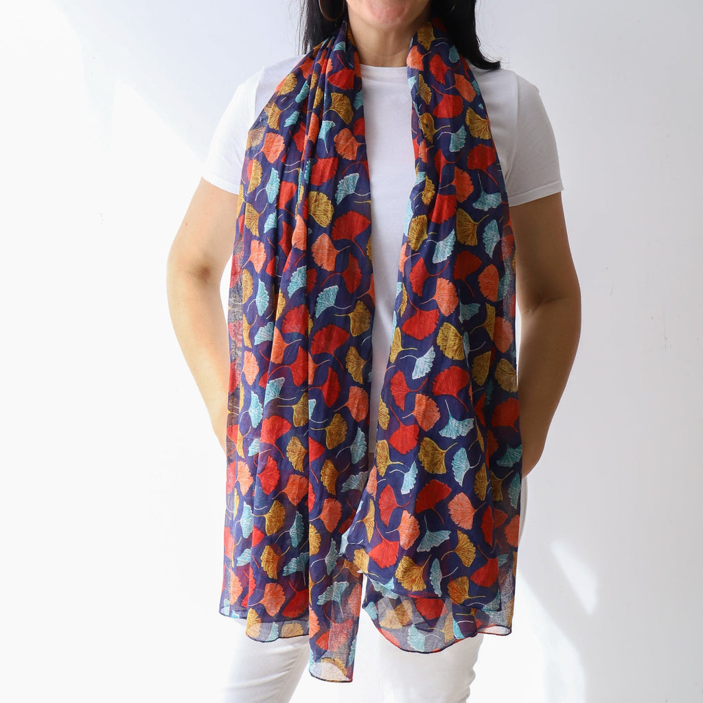 LEISURES ACCESSORIES SCARVES CAMPBELL Navy Multi