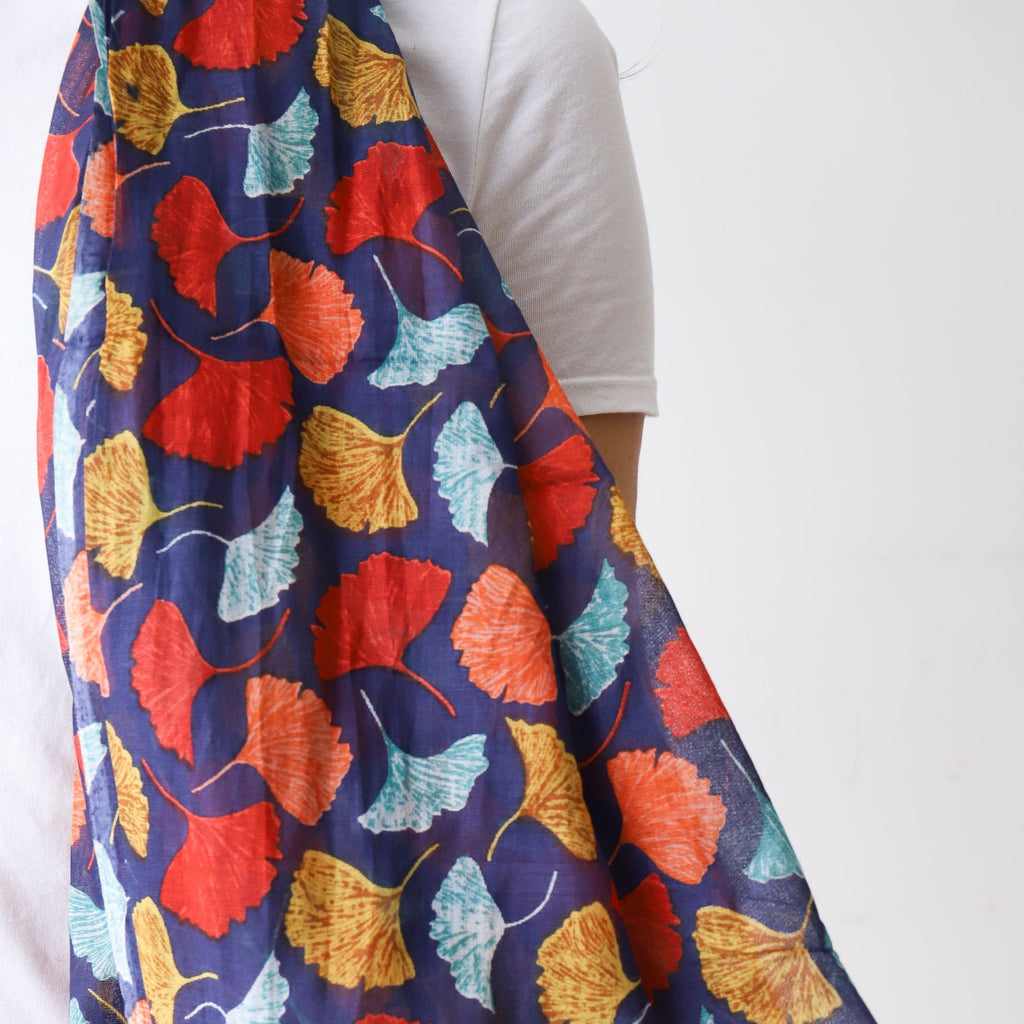 LEISURES ACCESSORIES SCARVES CAMPBELL Navy Multi