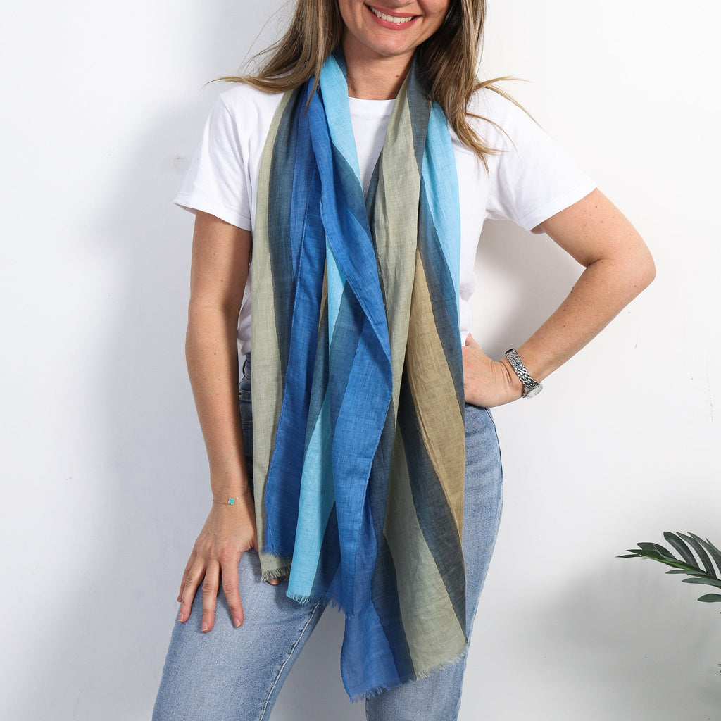 LEISURES ACCESSORIES SCARVES CHANDLER Blue Multi