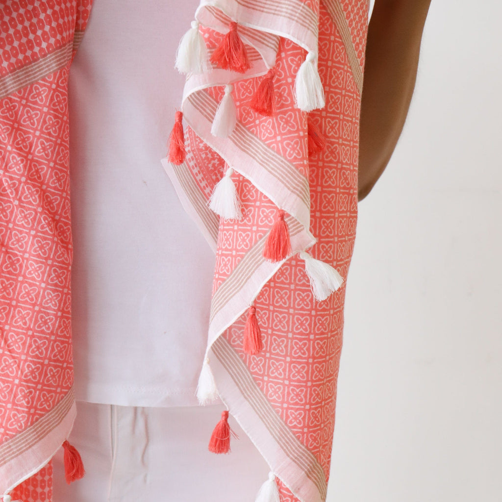 LEISURES ACCESSORIES SCARVES CHRISTY Coral