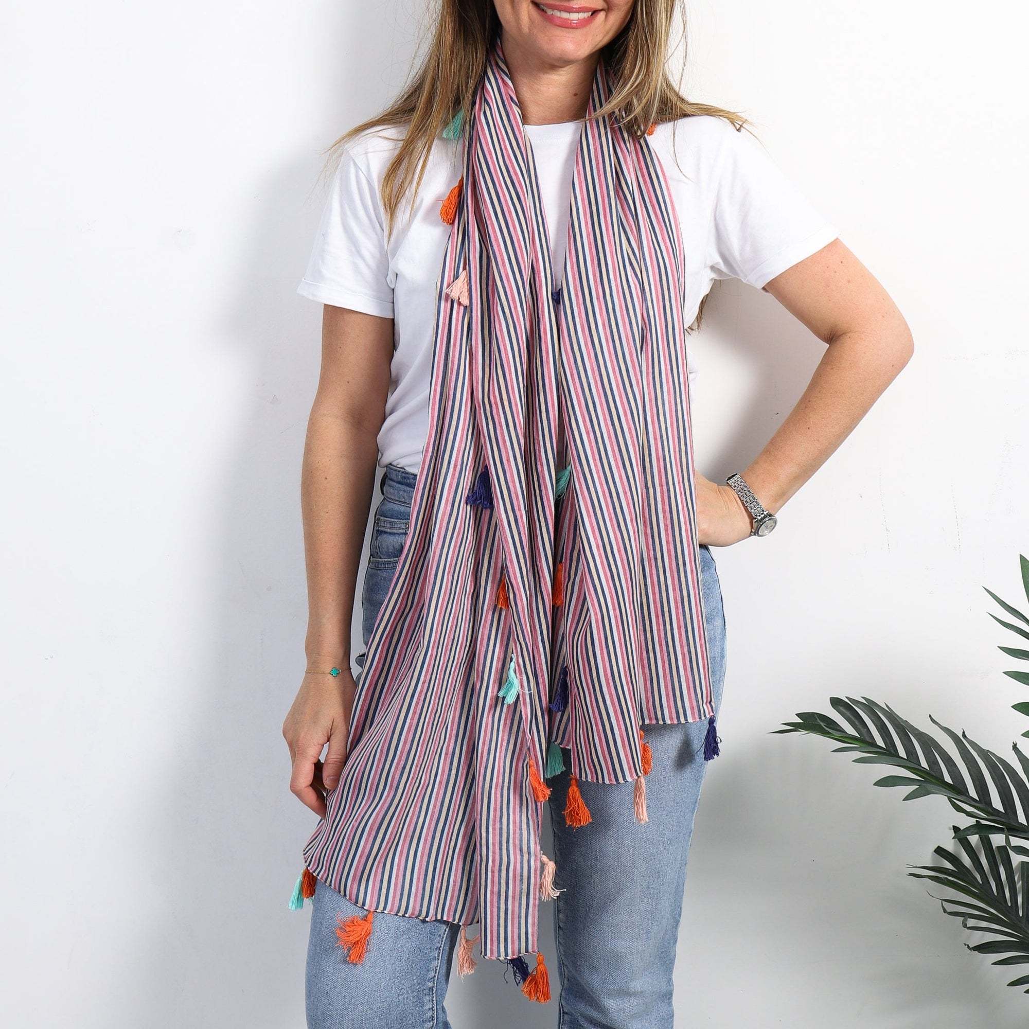 LEISURES ACCESSORIES SCARVES CRAINE Pink Multi