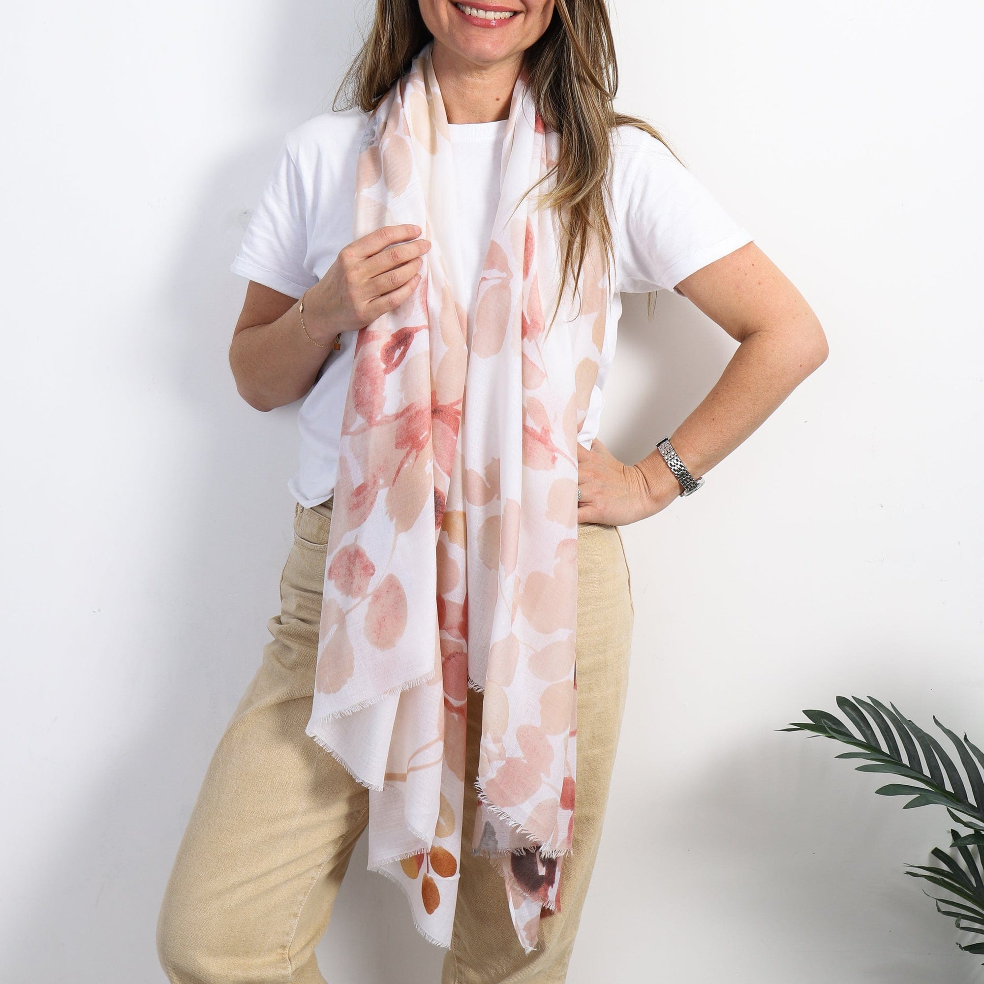 LEISURES ACCESSORIES SCARVES PARTHA Blush