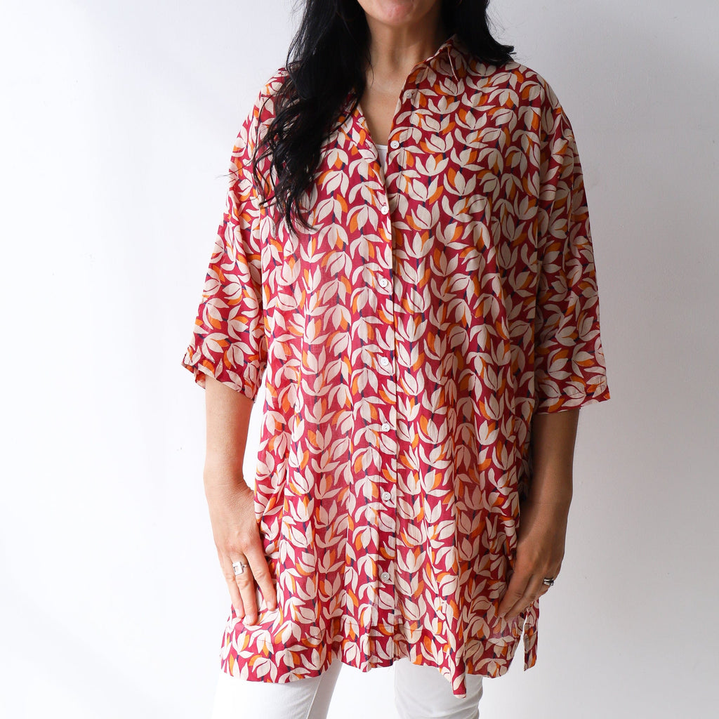 LEISURES ACCESSORIES SUMMER APPAREL CHRIS Dark Red Multi