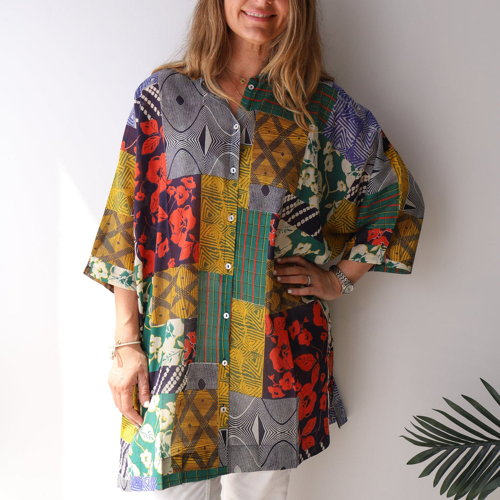 LEISURES ACCESSORIES SUMMER APPAREL CHRIS Patchwork Print