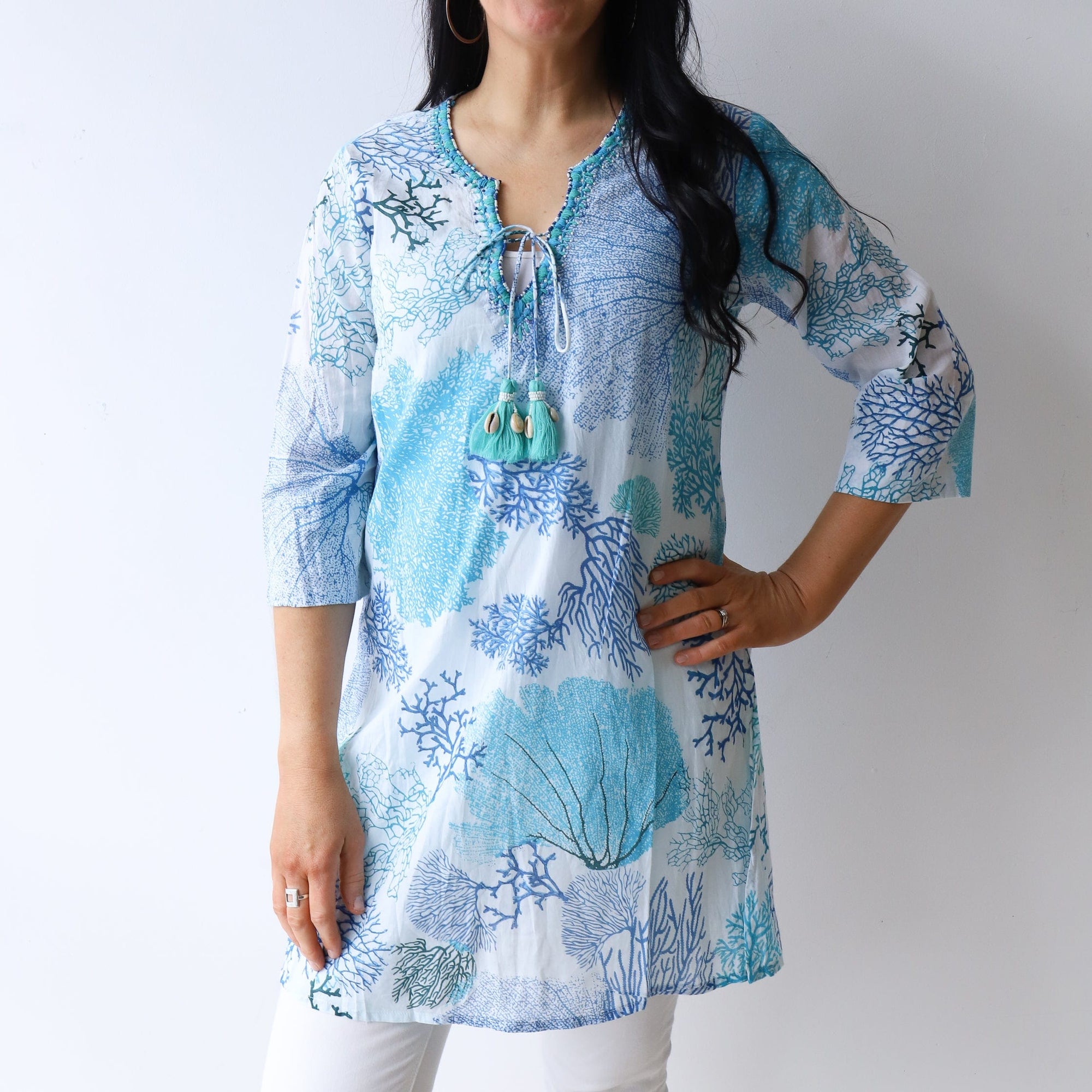 LEISURES ACCESSORIES SUMMER APPAREL CLAUDETTE Blue Coral