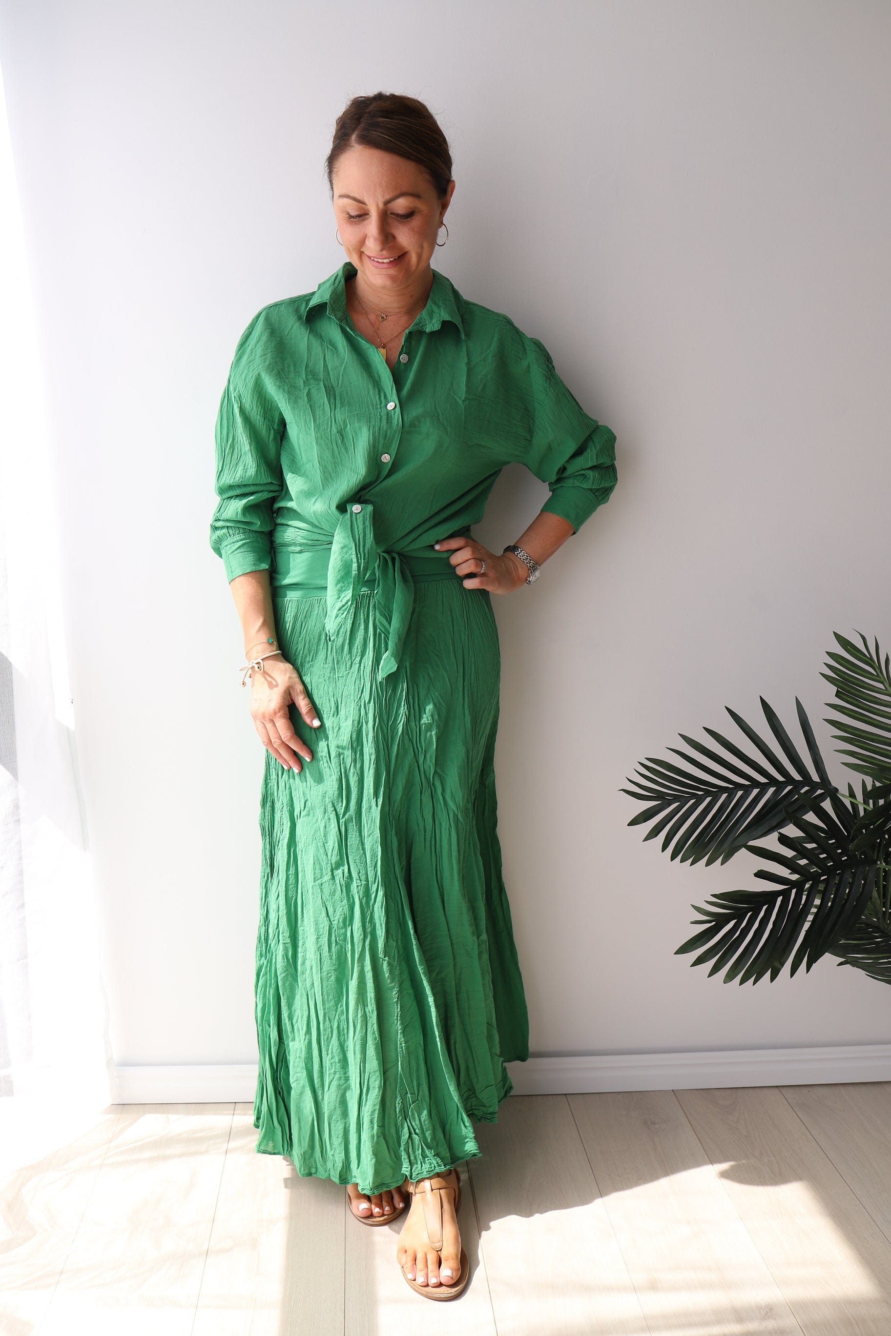 LEISURES ACCESSORIES SUMMER APPAREL JANALI Emerald Green