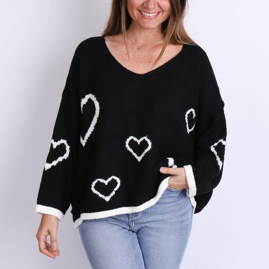 LEISURES ACCESSORIES WINTER APPAREL JIANA Black and White