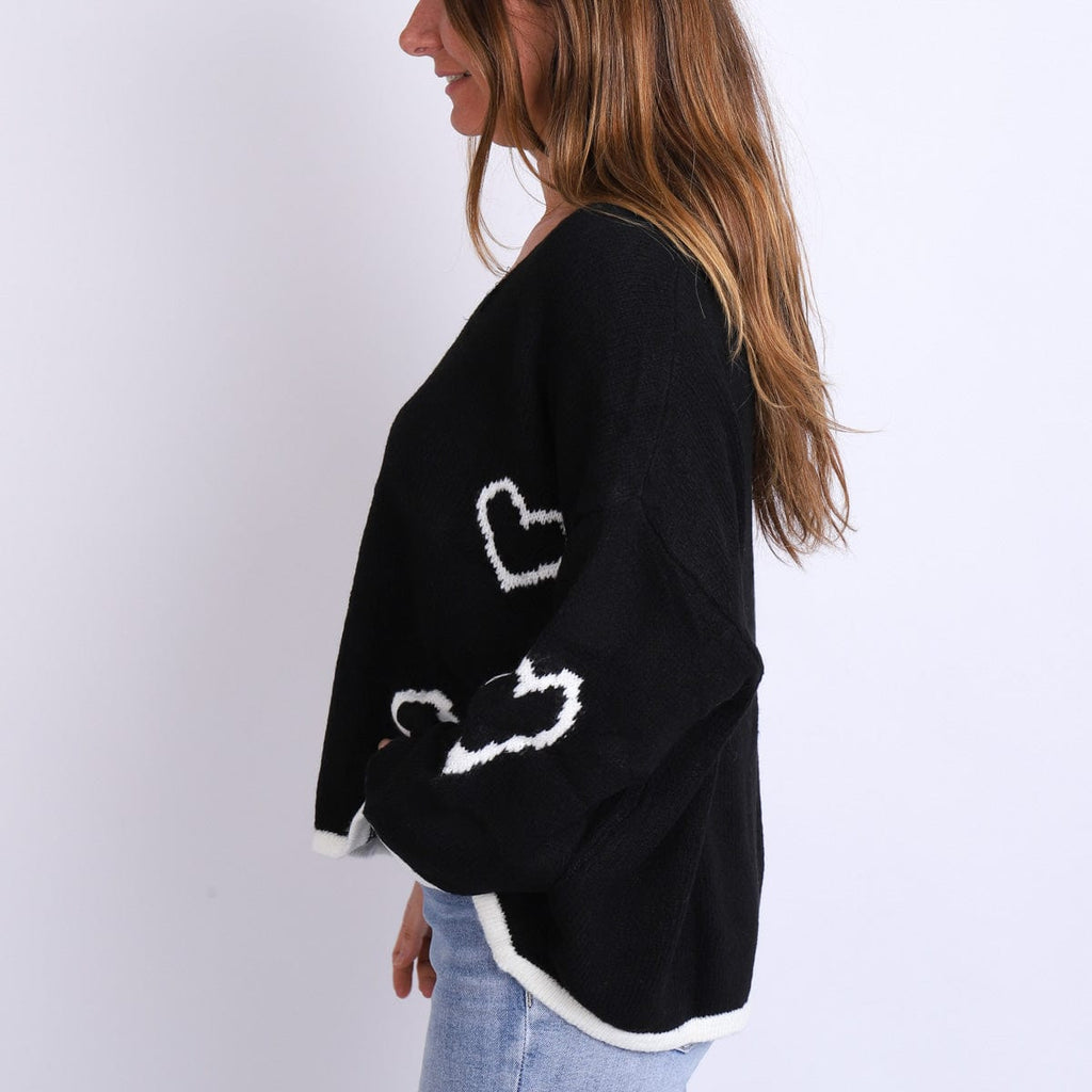 LEISURES ACCESSORIES WINTER APPAREL JIANA Black and White