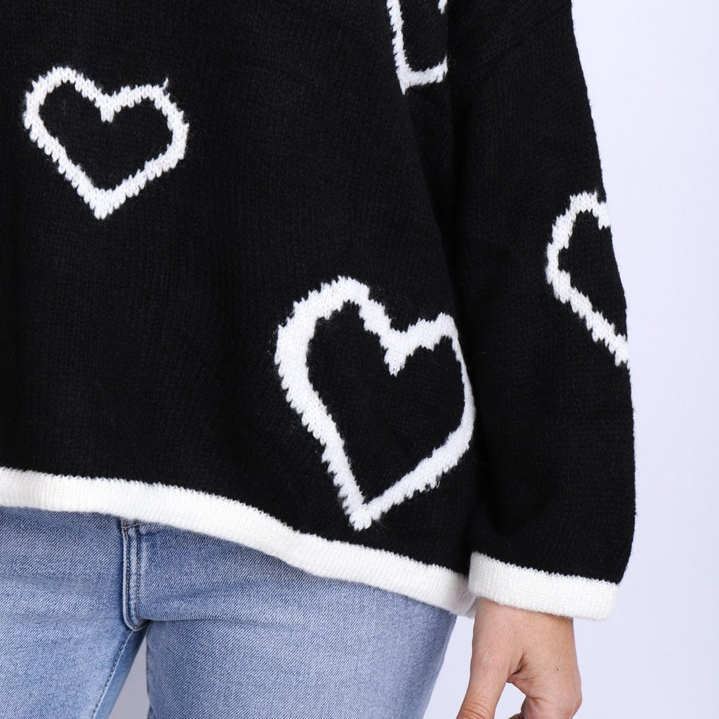 LEISURES ACCESSORIES WINTER APPAREL JIANA Black and White