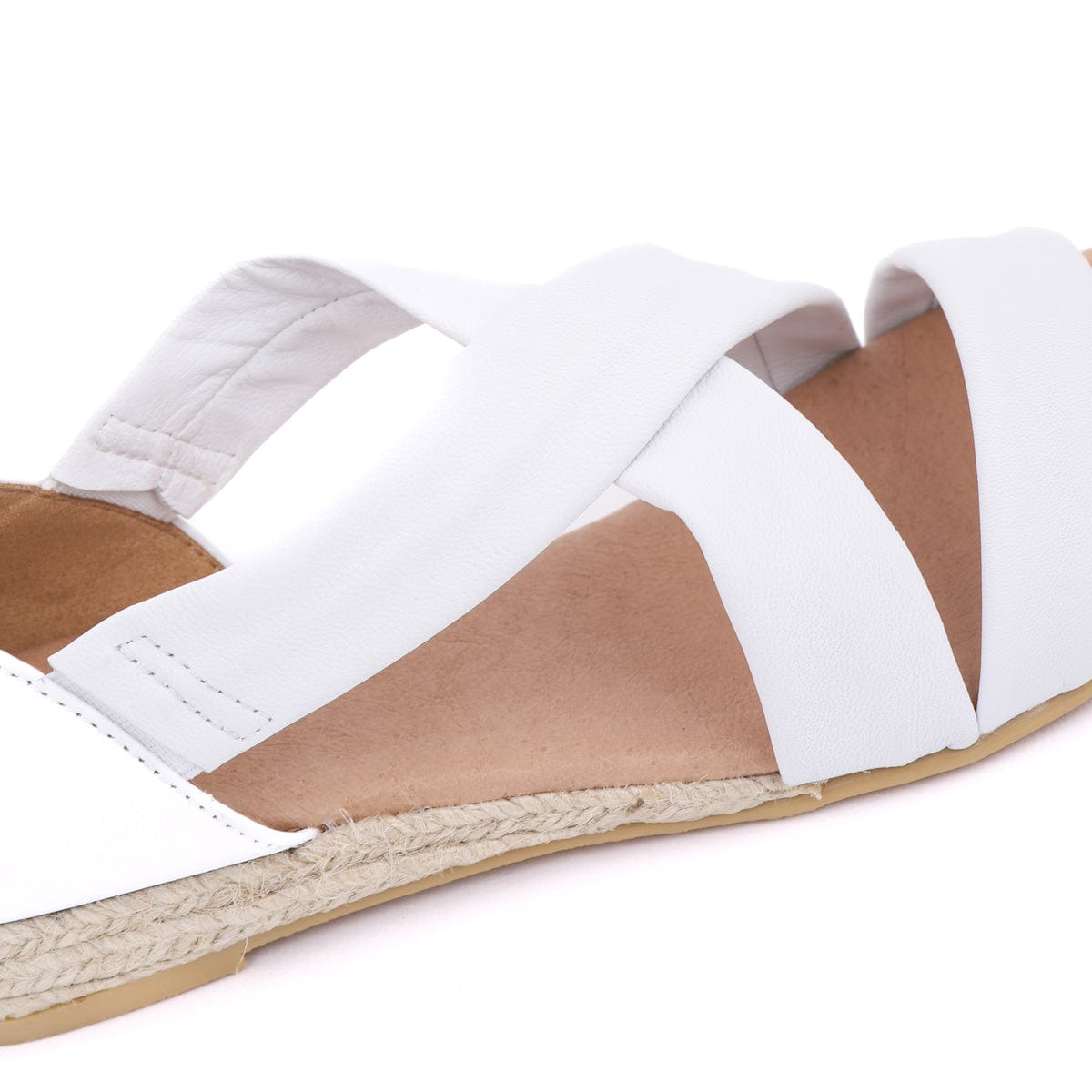 LEISURES FLAT SANDALS HOLLIE White
