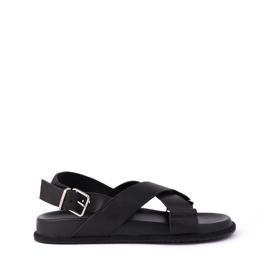 LEISURES FLAT SANDALS RAE Black