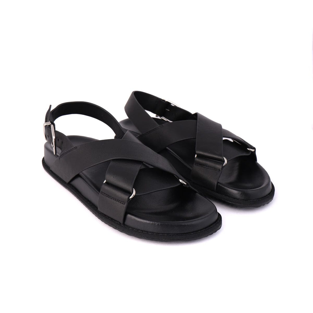 LEISURES FLAT SANDALS RAE Black