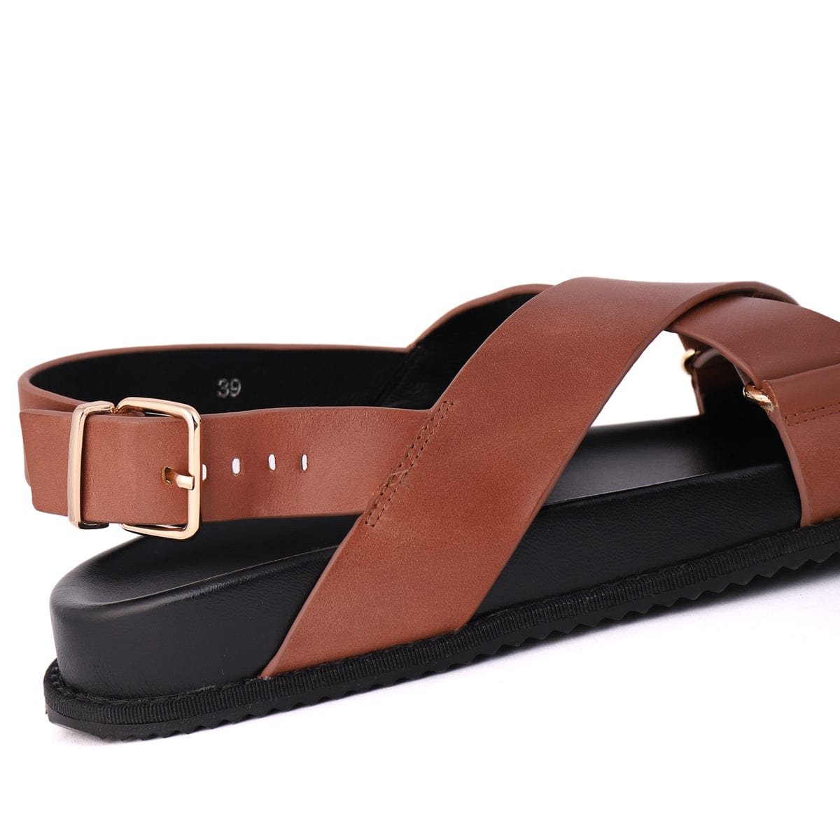 LEISURES FLAT SANDALS RAE Tan