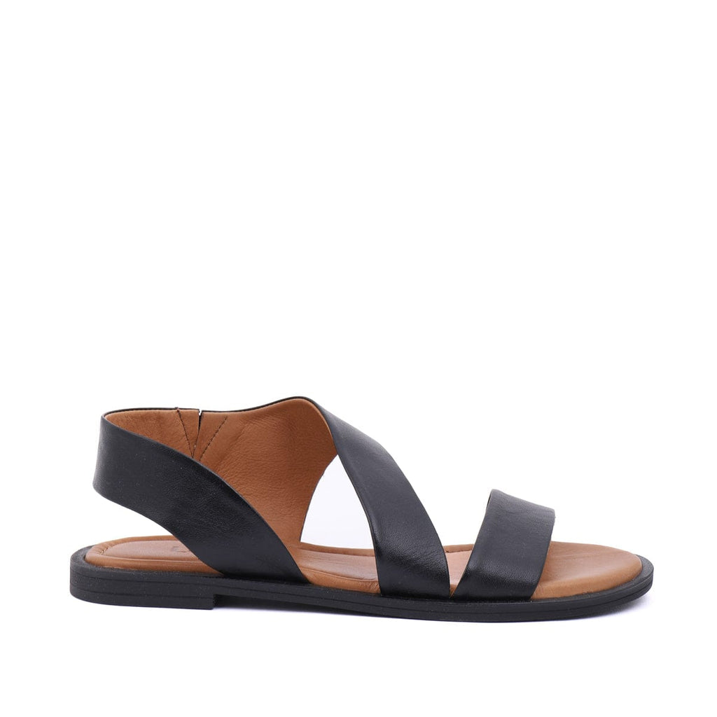 LEISURES FLAT SANDALS RENNA Black