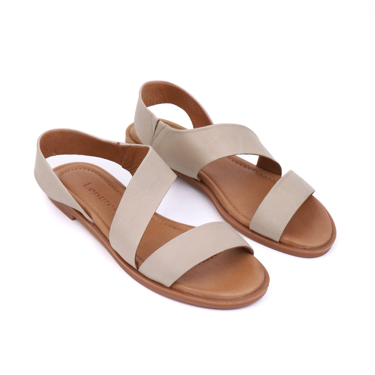 LEISURES FLAT SANDALS RENNA Taupe