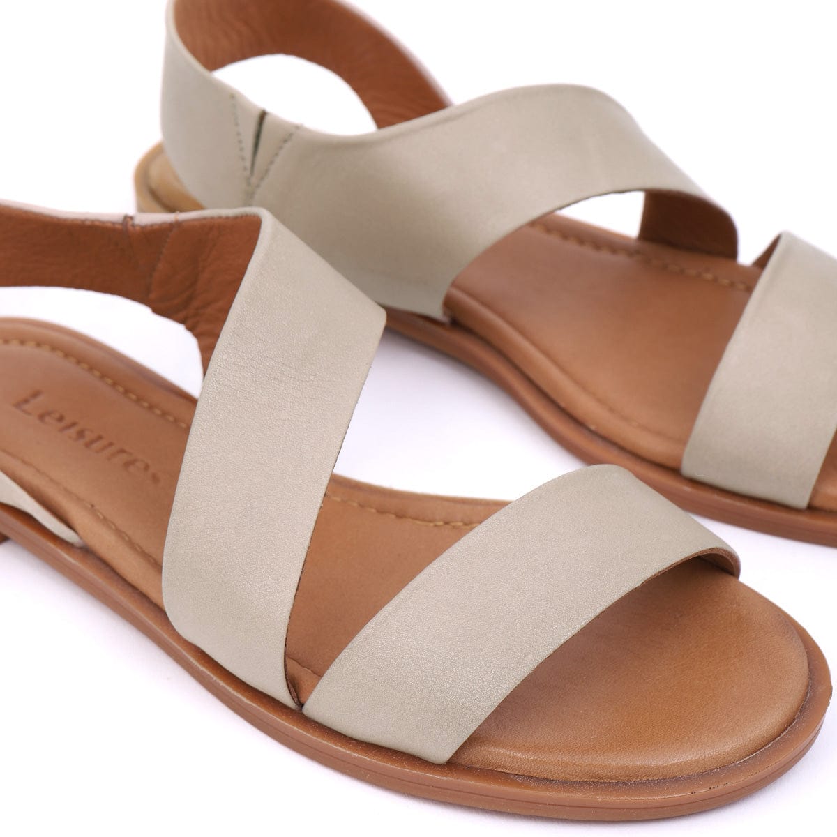 LEISURES FLAT SANDALS RENNA Taupe