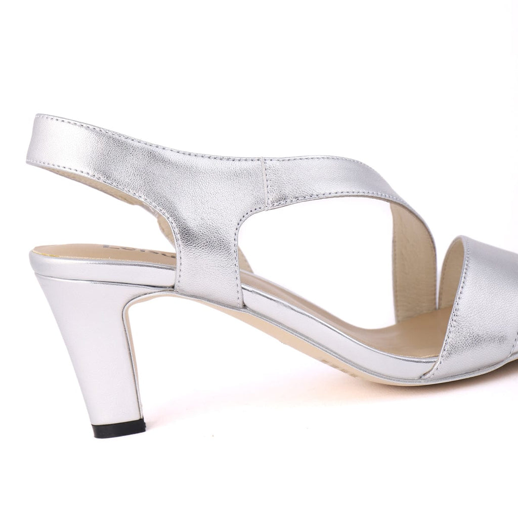 LEISURES HIGH HEELED SANDALS REON Silver