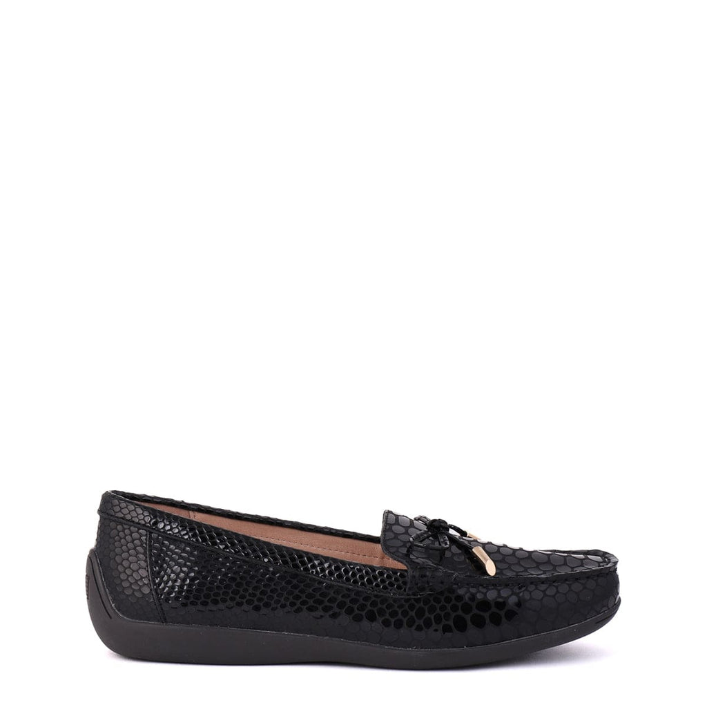LEISURES LOAFERS ERIN Black Croc Patent