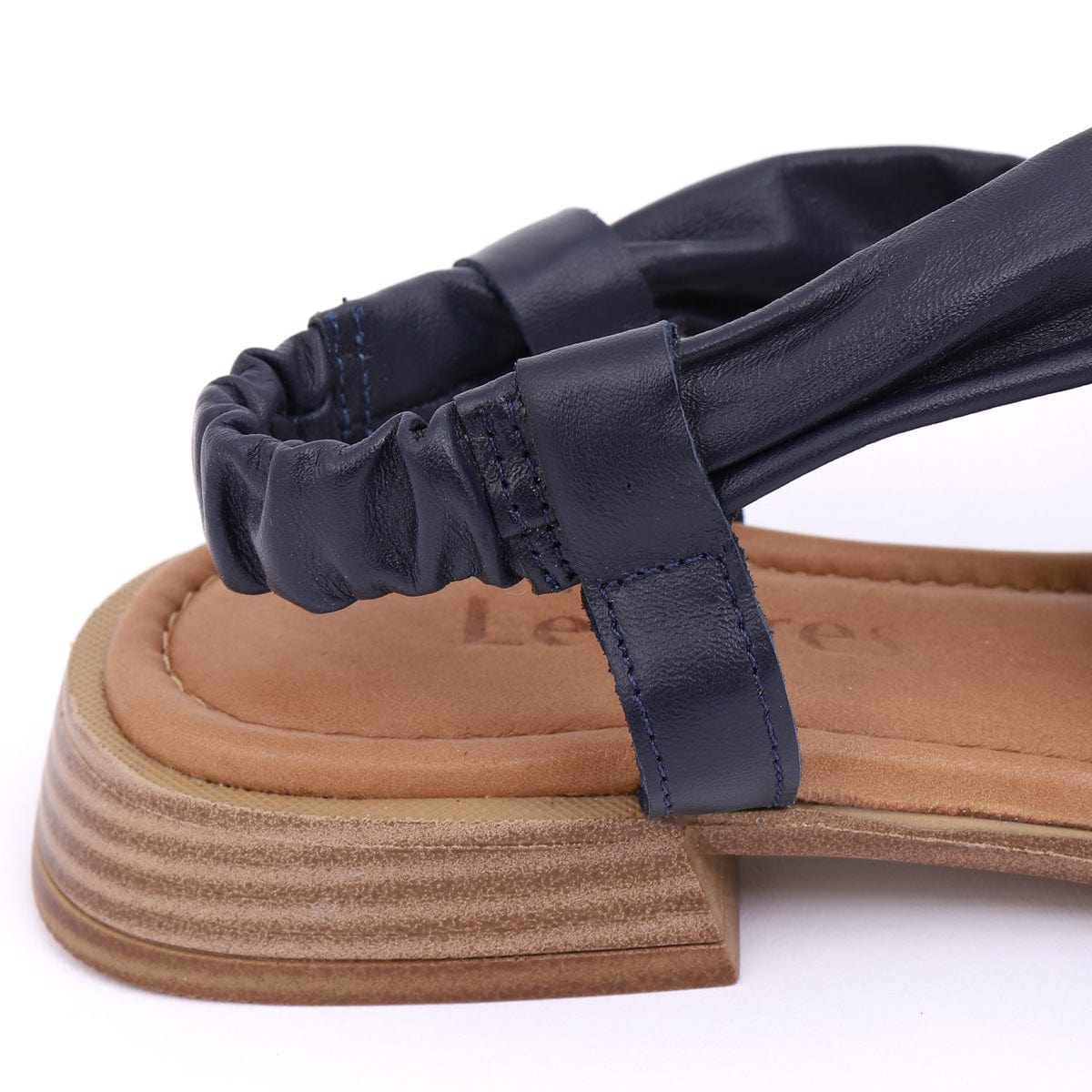 LEISURES LOW HEELED SANDALS ROCHELLE Navy