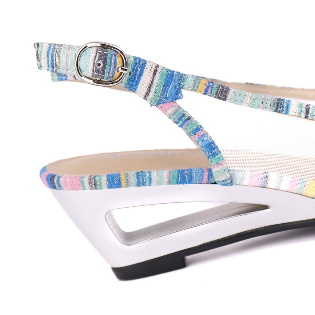 LEISURES SLING BACKS EDITH Blue Multi