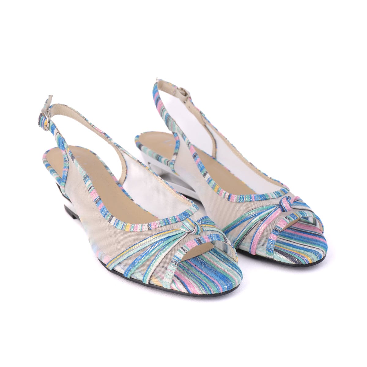 LEISURES SLING BACKS EDITH Blue Multi