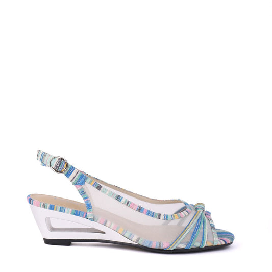 LEISURES SLING BACKS EDITH Blue Multi