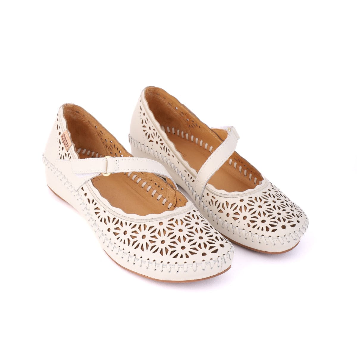 PIKOLINOS LOW WEDGE SANDALS KAIN Off White