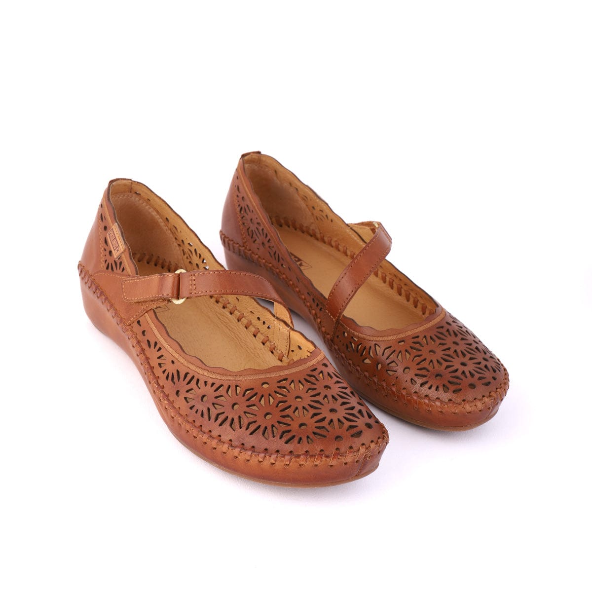 PIKOLINOS LOW WEDGE SANDALS KAIN Tan