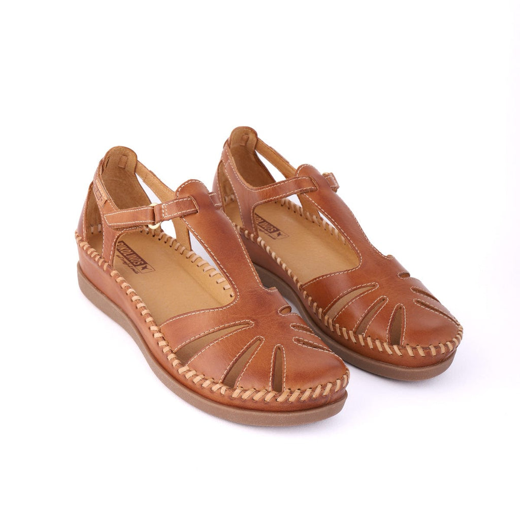 PIKOLINOS LOW WEDGE SANDALS KAMERON Tan