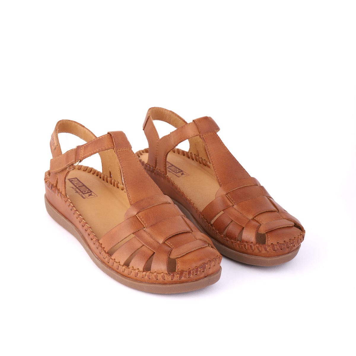 PIKOLINOS LOW WEDGE SANDALS KEMPSEY Tan