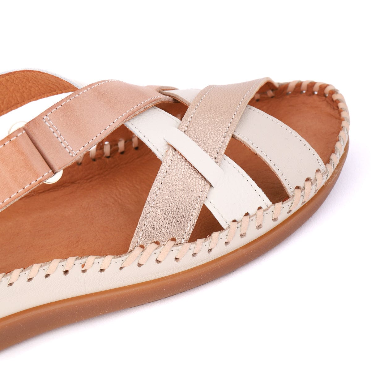 PIKOLINOS LOW WEDGE SANDALS KENNEDY Neutral Multi
