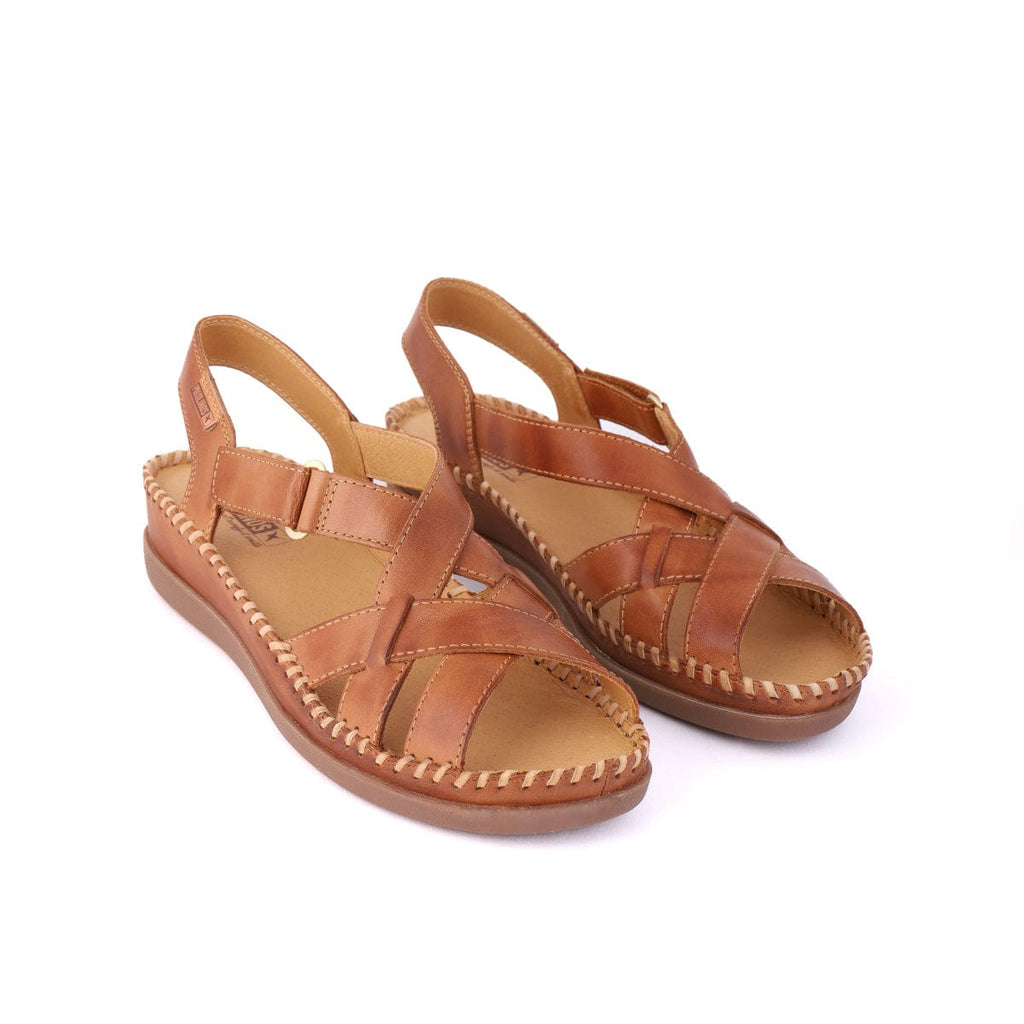 PIKOLINOS LOW WEDGE SANDALS KENNEDY Tan