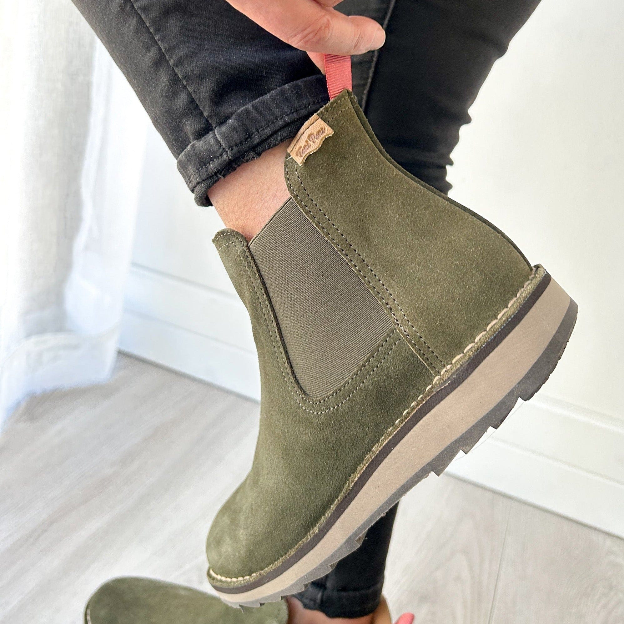 TONI PONS ANKLE BOOTS ISONA Khaki