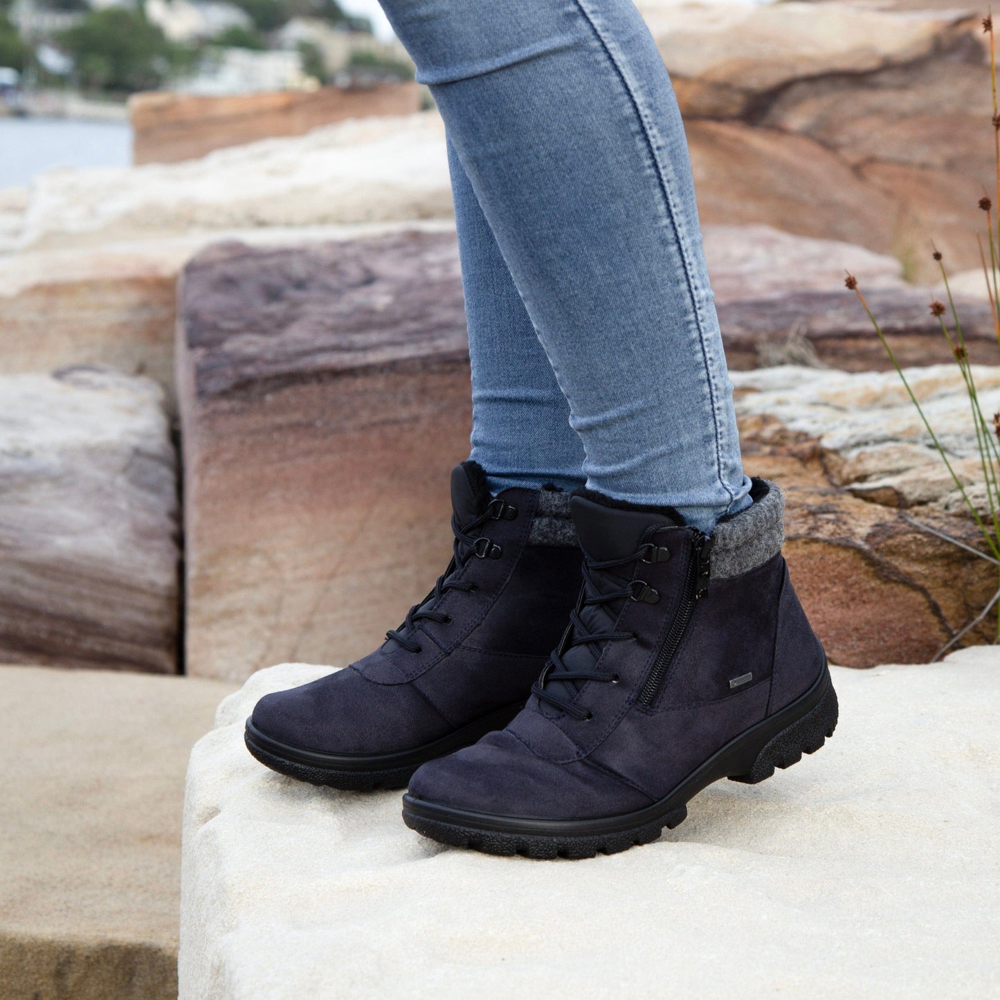 ARA ANKLE BOOTS 49309 Navy