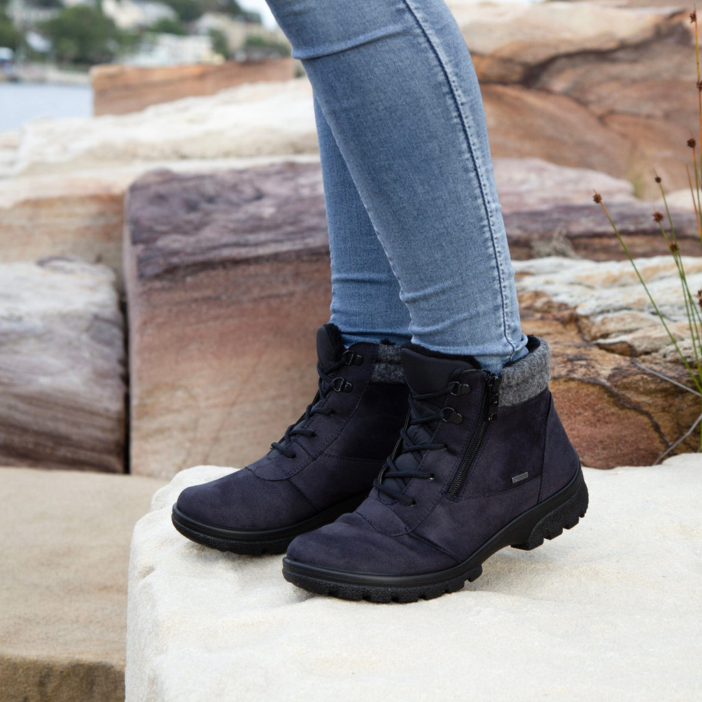 ARA ANKLE BOOTS 49309 Navy