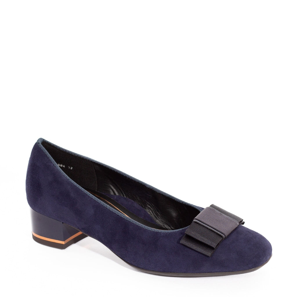 ARA LOW COURT SHOES 11884 Navy Suede