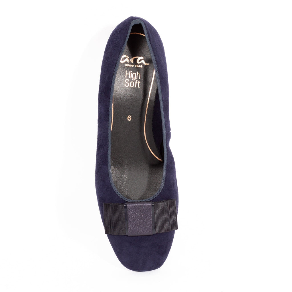 ARA LOW COURT SHOES 11884 Navy Suede